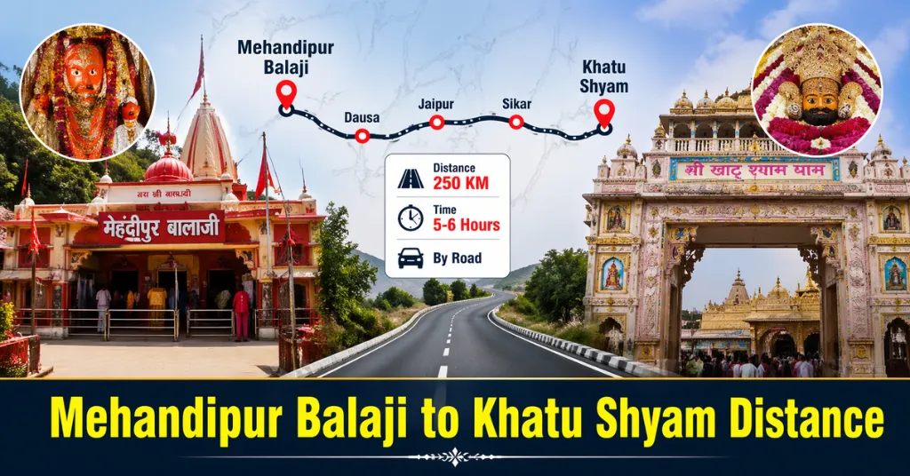 Mehandipur Balaji to Khatu Shyam Distance