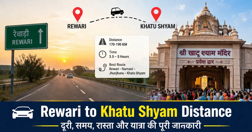 Rewari to Khatu Shyam Distance